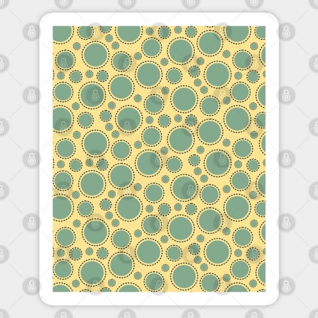 Circle Seamless Pattern 029#002 Sticker by jeeneecraftz